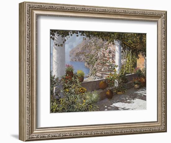 la Terrazza a Positano-Guido Borelli-Framed Giclee Print