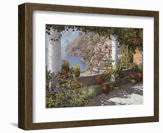 la Terrazza a Positano-Guido Borelli-Framed Giclee Print