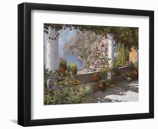 la Terrazza a Positano-Guido Borelli-Framed Giclee Print