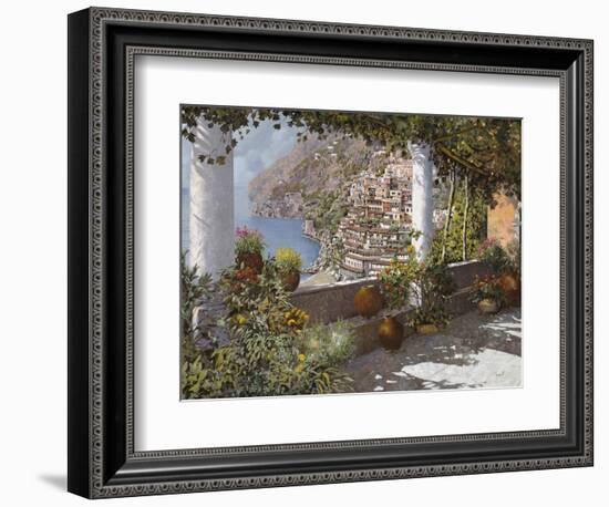 la Terrazza a Positano-Guido Borelli-Framed Giclee Print