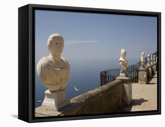 La Terrazza Dell'Infinito, Villa Cimbrone, Ravello, Costiera Amalfitana-Oliviero Olivieri-Framed Premier Image Canvas