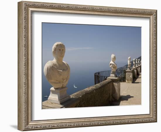 La Terrazza Dell'Infinito, Villa Cimbrone, Ravello, Costiera Amalfitana-Oliviero Olivieri-Framed Photographic Print