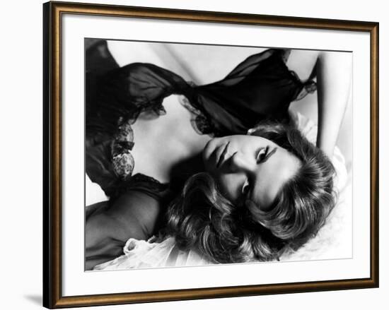 La Tete a l'envers TALL STORY by JoshuaLogan with Jane Fonda, 1960 (b/w photo)-null-Framed Photo