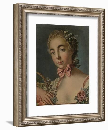 'La Tete De Flore (Madame Deshayes)', 1769, (1913)-Louis Marin Bonnet-Framed Giclee Print