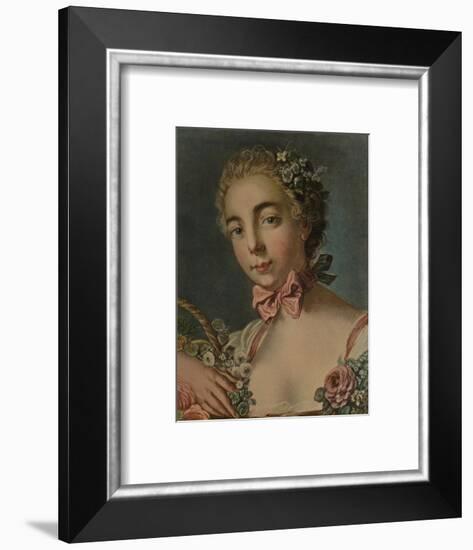 'La Tete De Flore (Madame Deshayes)', 1769, (1913)-Louis Marin Bonnet-Framed Giclee Print