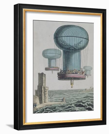 La thilorière ou descente en Angleterre. 13 prairial An XI.-null-Framed Giclee Print