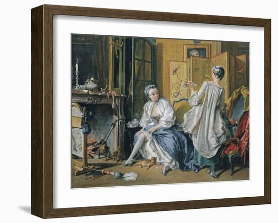 La Toilette, 1742-François Boucher-Framed Giclee Print