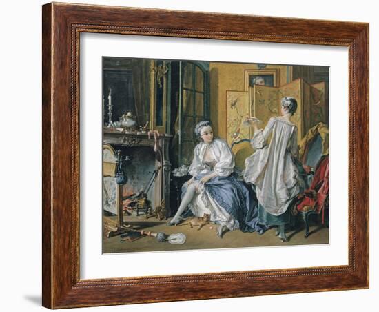 La Toilette, 1742-François Boucher-Framed Giclee Print