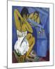 La Toilette - Femme au Miroir-Ernst Ludwig Kirchner-Mounted Premium Giclee Print