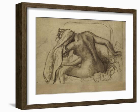 La Toilette-Edgar Degas-Framed Premium Giclee Print