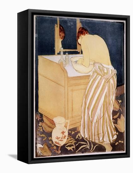 La Toilette-Mary Cassatt-Framed Premier Image Canvas