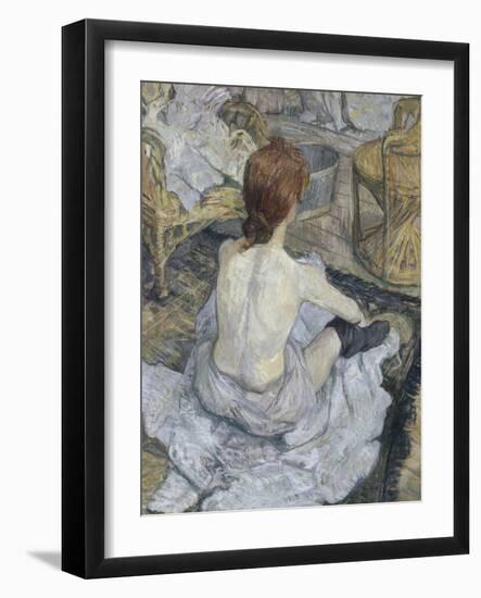 La toilette-Henri de Toulouse-Lautrec-Framed Giclee Print
