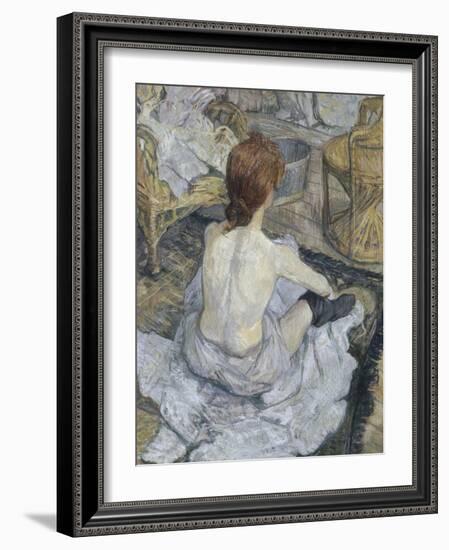 La toilette-Henri de Toulouse-Lautrec-Framed Giclee Print