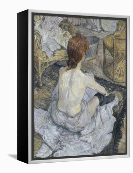 La toilette-Henri de Toulouse-Lautrec-Framed Premier Image Canvas