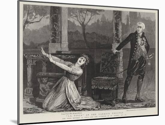 La Tosca at the Garrick Theatre-Edward Frederick Brewtnall-Mounted Giclee Print