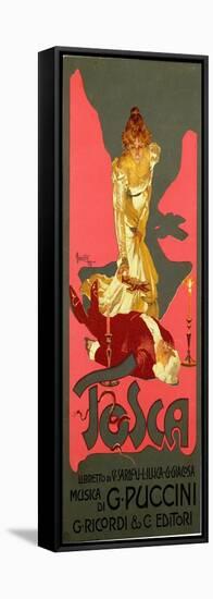 La Tosca by Giacomo Puccini (1858-1924) 1906 (Poster)-Adolfo Hohenstein-Framed Premier Image Canvas