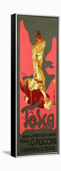 La Tosca by Giacomo Puccini (1858-1924) 1906 (Poster)-Adolfo Hohenstein-Framed Premier Image Canvas