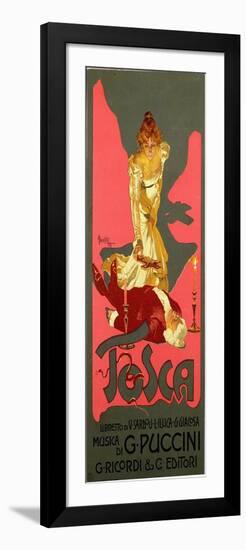 La Tosca by Giacomo Puccini (1858-1924) 1906 (Poster)-Adolfo Hohenstein-Framed Giclee Print