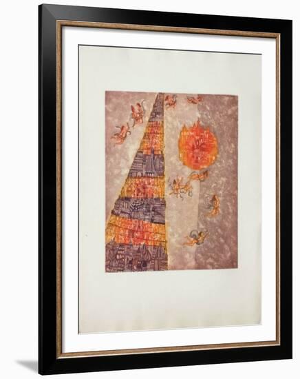 La Tour De Babel-Françoise Deberdt-Framed Limited Edition