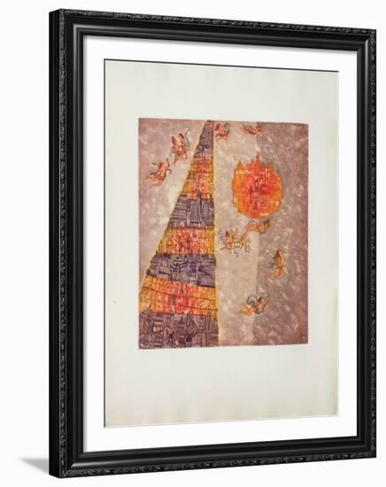 La Tour De Babel-Françoise Deberdt-Framed Limited Edition