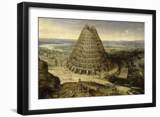 La Tour de Babel-Lucas Van Valckenborgh-Framed Giclee Print