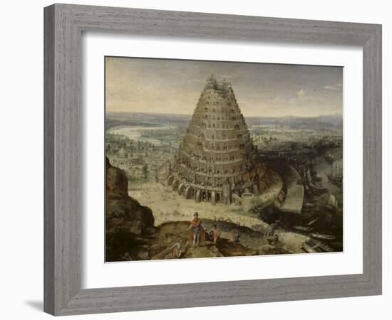 La Tour de Babel-Lucas Van Valckenborgh-Framed Giclee Print