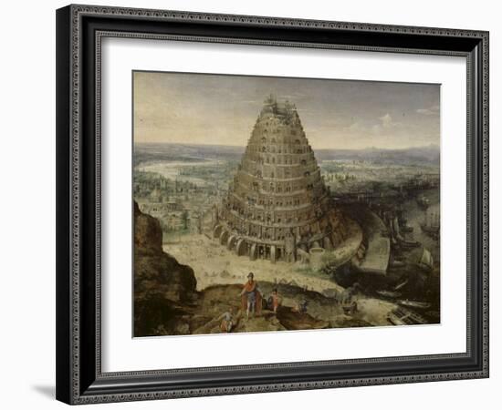 La Tour de Babel-Lucas Van Valckenborgh-Framed Giclee Print