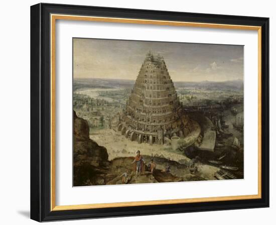 La Tour de Babel-Lucas Van Valckenborgh-Framed Giclee Print