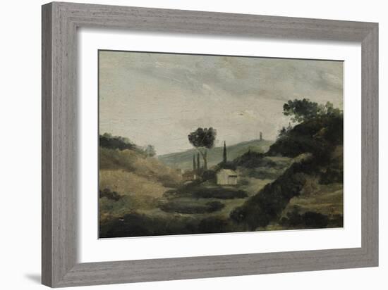 La Tour de César-Paul Cézanne-Framed Giclee Print