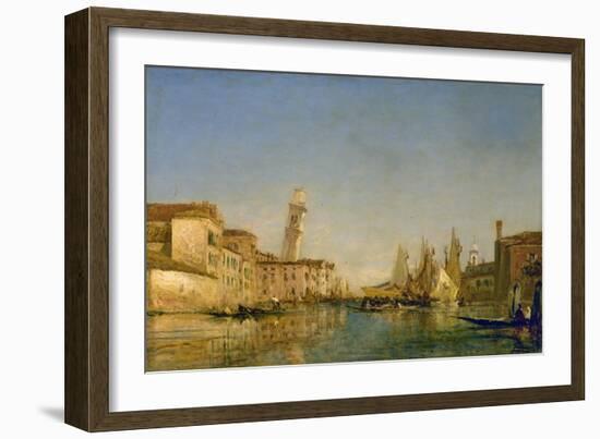 La tour de San Pietro à Venise-Félix Ziem-Framed Giclee Print