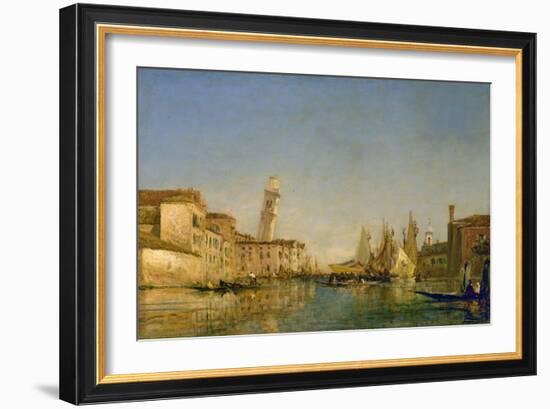 La tour de San Pietro à Venise-Félix Ziem-Framed Giclee Print