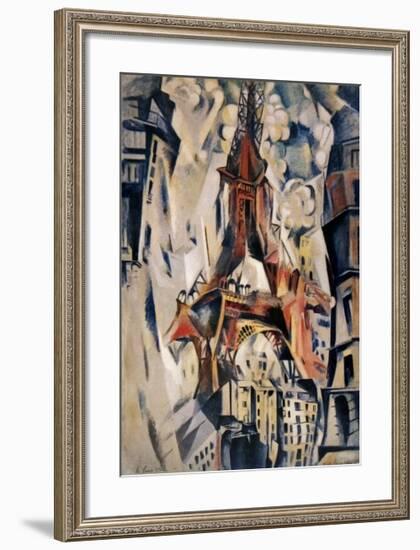 La Tour Eifel, 1910-Robert Delaunay-Framed Art Print