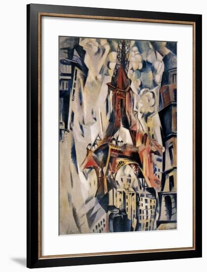 La Tour Eifel, 1910-Robert Delaunay-Framed Art Print