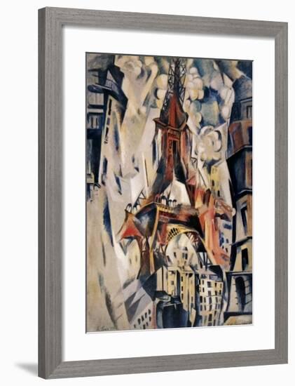 La Tour Eifel, 1910-Robert Delaunay-Framed Art Print