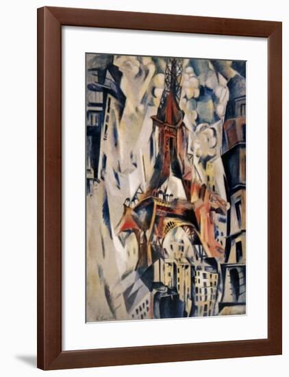 La Tour Eifel, 1910-Robert Delaunay-Framed Art Print