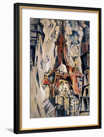 La Tour Eifel, 1910-Robert Delaunay-Framed Art Print