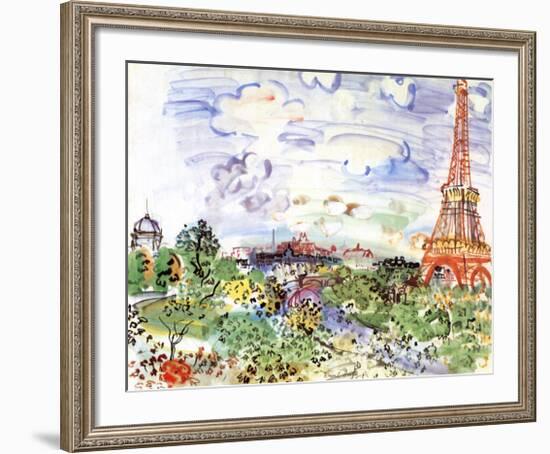 La Tour Eiffel, c.1935-Raoul Dufy-Framed Art Print