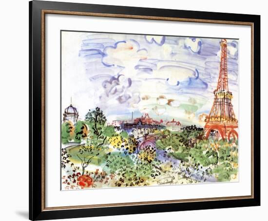 La Tour Eiffel, c.1935-Raoul Dufy-Framed Art Print