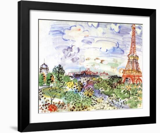 La Tour Eiffel, c.1935-Raoul Dufy-Framed Art Print