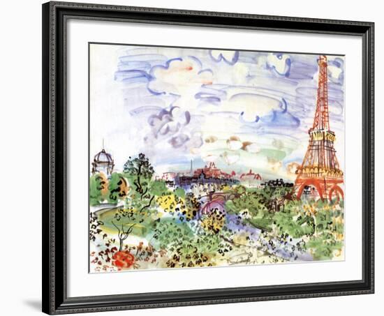 La Tour Eiffel, c.1935-Raoul Dufy-Framed Art Print