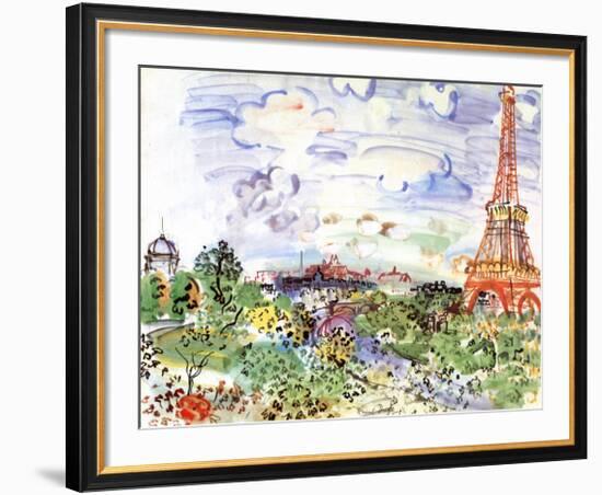 La Tour Eiffel, c.1935-Raoul Dufy-Framed Art Print