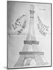 "La Tour Eiffel construite en 300 vers"-null-Mounted Giclee Print