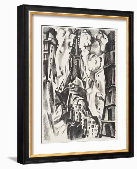 La Tour Eiffel-Robert Delaunay-Framed Giclee Print