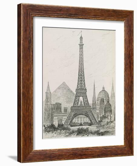 La Tour Eiffel-Vintage Apple Collection-Framed Giclee Print