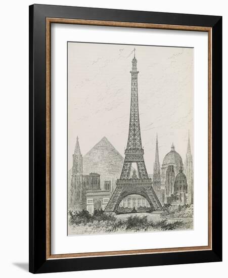 La Tour Eiffel-Vintage Apple Collection-Framed Giclee Print