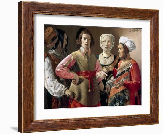 La Tour: Fortune Teller-Georges de La Tour-Framed Giclee Print