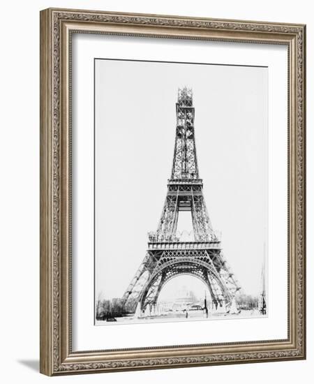 La Tour jusqu'à la plateforme intermédiaire entre le 2e et le 3e étage-Louis-Emile Durandelle-Framed Giclee Print