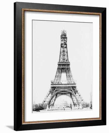 La Tour jusqu'à la plateforme intermédiaire entre le 2e et le 3e étage-Louis-Emile Durandelle-Framed Giclee Print