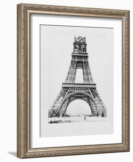 La Tour jusque bien au-dessus de la 2e plate-forme-Louis-Emile Durandelle-Framed Giclee Print