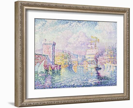 La Tour Rose, Marseille-Paul Signac-Framed Giclee Print